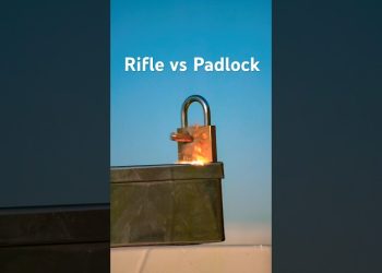 Rifle bullet padlock